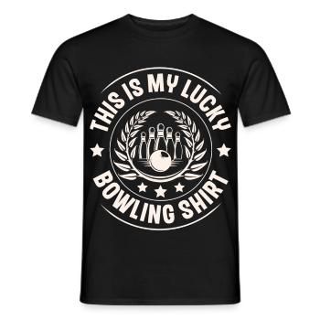Bowling - T-shirt homme - noir - Devant - AI Model Male 178 light (178cm)