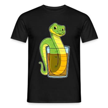 Schlange Saft - Männer T-Shirt - Schwarz - Vorne - AI Model Male 178 light (178cm)