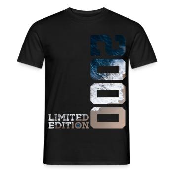 26TH ANNIVERSARY LIMITED EDITION 2000 - Men's T-Shirt - black - Front - AI Model Male 178 light (178cm)