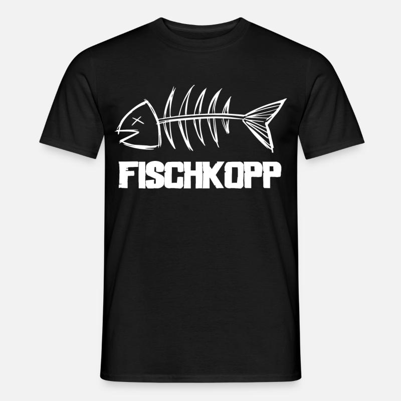 Fischkopp - Männer T-Shirt - Schwarz