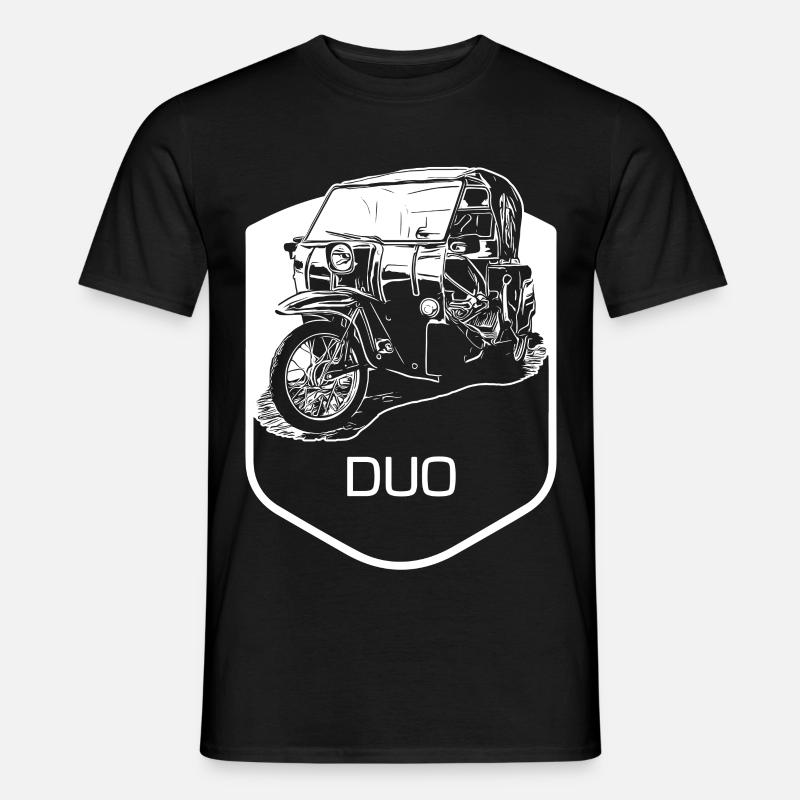 Krause Duo - Männer T-Shirt - Schwarz