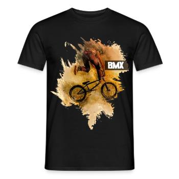 BMX | Bicycle - Men's T-Shirt - black - Front - AI Model Male 178 light (178cm)