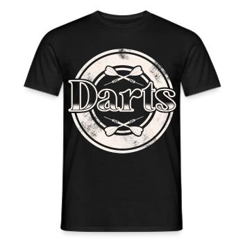 Dart Darten Darts - Männer T-Shirt - Schwarz - Vorne - AI Model Male 178 light (178cm)