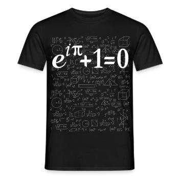 Eulers Identity The Most Beautiful Math Equation - Männer T-Shirt - Schwarz - Vorne - AI Model Male 178 light (178cm)