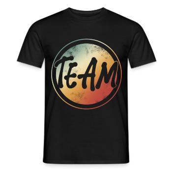 Équipe - T-shirt homme - noir - Devant - AI Model Male 178 light (178cm)