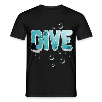 Diving Divers - Men's T-Shirt - black - Front - AI Model Male 178 light (178cm)