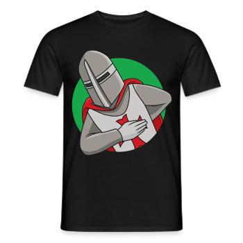 Friendly Crusader - Men's T-Shirt - black - Front - AI Model Male 178 light (178cm)
