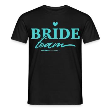 Team Bride Bachelorette Party - Men's T-Shirt - black - Front - AI Model Male 178 light (178cm)