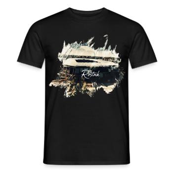 Stade de Rostock - T-shirt homme - noir - Devant - AI Model Male 178 light (178cm)