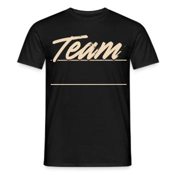Team - Männer T-Shirt - Schwarz - Vorne - AI Model Male 178 light (178cm)
