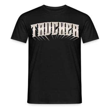 Taucher Tauchen - Männer T-Shirt - Schwarz - Vorne - AI Model Male 178 light (178cm)