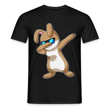 Bunny Hip Hop Dance - Men's T-Shirt - black - Front - AI Model Male 178 light (178cm)