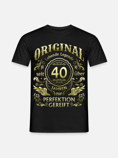 40 years matured - Men's T-Shirt - black