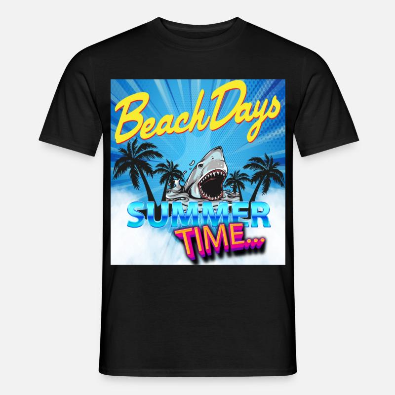 Sommerzeit - Männer T-Shirt - Schwarz