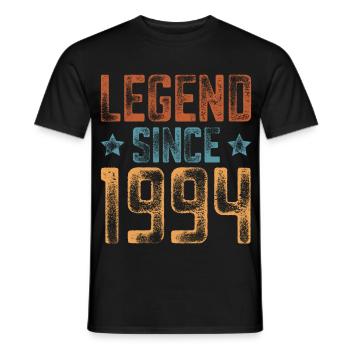 1994 Geboren Geburtsjahr Geburtstag - Männer T-Shirt - Schwarz - Vorne - AI Model Male 178 light (178cm)