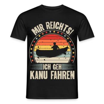 Kanu Kanut Kanutin Kanufahrer - Männer T-Shirt - Schwarz - Vorne - AI Model Male 178 light (178cm)