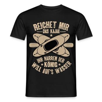 Kajak Kajakfahren - Männer T-Shirt - Schwarz - Vorne - AI Model Male 178 light (178cm)