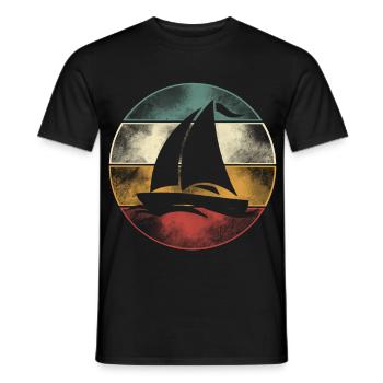 Segeln Segler Segelboot Anker - Männer T-Shirt - Schwarz - Vorne - AI Model Male 178 light (178cm)