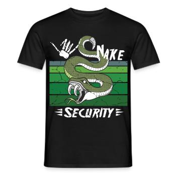 Snake Safety - Men's T-Shirt - black - Front - AI Model Male 178 light (178cm)