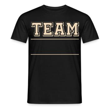 Team - Männer T-Shirt - Schwarz - Vorne - AI Model Male 178 light (178cm)