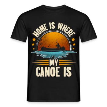 Kanu Kanut Kanutin Kanufahrer - Männer T-Shirt - Schwarz - Vorne - AI Model Male 178 light (178cm)