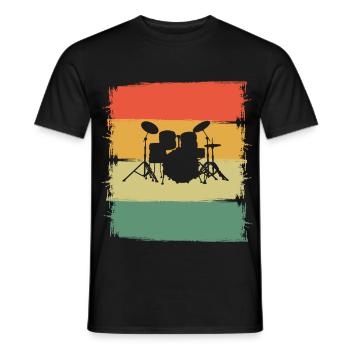 Percussion - Men's T-Shirt - black - Front - AI Model Male 178 light (178cm)