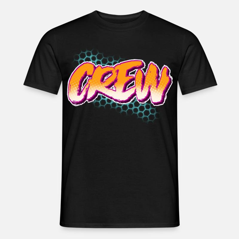 Crew - Männer T-Shirt - Schwarz