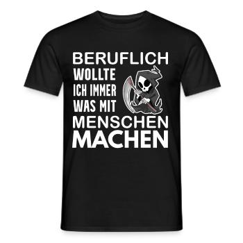 Sensenmann lustiger Spruch - Männer T-Shirt - Schwarz - Vorne - AI Model Male 178 light (178cm)