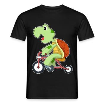 Turtle Bicycle - Men's T-Shirt - black - Front - AI Model Male 178 light (178cm)