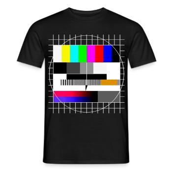 Image de test TV 90s Party 80s Retro 90s - T-shirt homme - noir - Devant - AI Model Male 178 light (178cm)