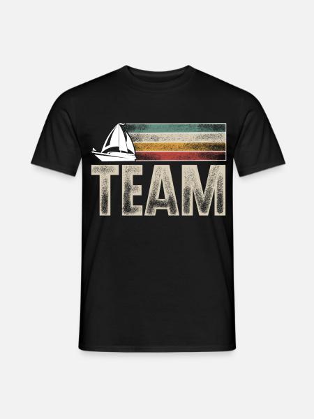 Sailing Sailor Sailboat Team Crew - Men's T-Shirt - black