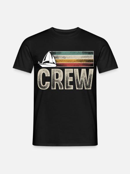Segeln Segler Segelboot Crew - Männer T-Shirt - Schwarz
