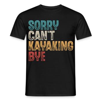 Kayak Kayaker Kayaker - Men's T-Shirt - black - Front - AI Model Male 178 light (178cm)