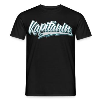 Kapitänin Segeln Boot Bootfahren Seglerin - Männer T-Shirt - Schwarz - Vorne - AI Model Male 178 light (178cm)
