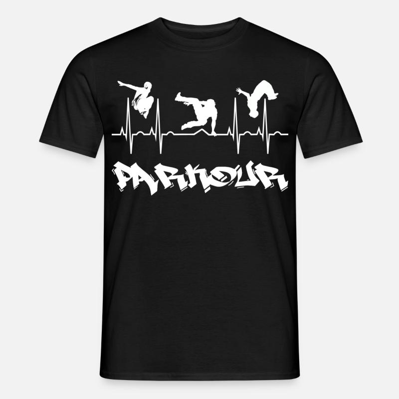 Parkour - Männer T-Shirt - Schwarz