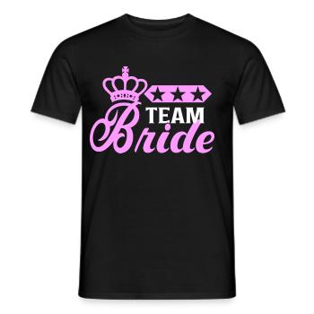 Bachelorette Team Bride Wedding bachelorette party - Männer T-Shirt - Schwarz - Vorne - AI Model Male 178 light (178cm)