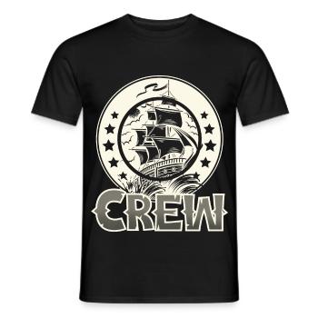 Voilier Voilier Équipage - T-shirt homme - noir - Devant - AI Model Male 178 light (178cm)