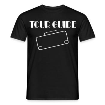 Tour Guide Tour Guide Holiday Travel Saying Fun - Men's T-Shirt - black - Front - AI Model Male 178 light (178cm)