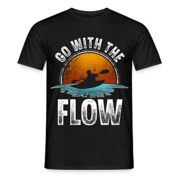 Kayak Kayaker Kayaker - Men's T-Shirt - black - Front - AI Model Male 178 light (178cm)