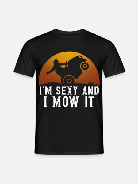 Rasenmäher Gärtner Garten Hobbygärtner - Männer T-Shirt - Schwarz