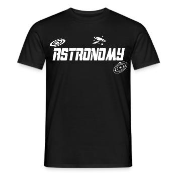 Astronomy - Men's T-Shirt - black - Front - AI Model Male 178 light (178cm)