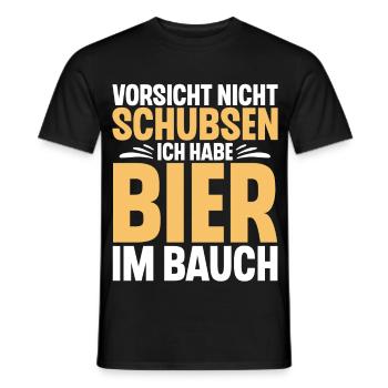 Bier Spruch Lustig Saufen - Männer T-Shirt - Schwarz - Vorne - AI Model Male 178 light (178cm)