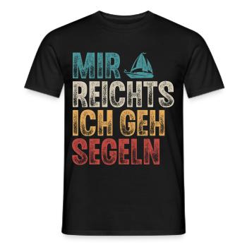 Segeln Segler Segelboot Retro Vintage - Männer T-Shirt - Schwarz - Vorne - AI Model Male 178 light (178cm)