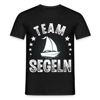 Segeln Segler Segelboot Team Crew - Männer T-Shirt - Schwarz - Vorne - AI Model Male 178 light (178cm)