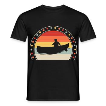 Canoeing Canoeing Canoeing - Men's T-Shirt - black - Front - AI Model Male 178 light (178cm)