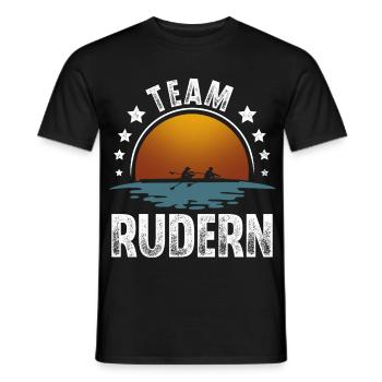Rudern Ruderer Ruderboot Team - Männer T-Shirt - Schwarz - Vorne - AI Model Male 178 light (178cm)