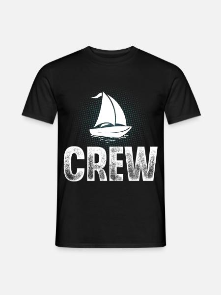 Segeln Segler Segelboot Crew - Männer T-Shirt - Schwarz