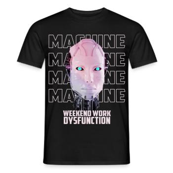 Maschine Mensch - Männer T-Shirt - Schwarz - Vorne - AI Model Male 178 light (178cm)