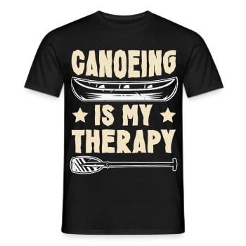 Canoeing Canoeing Canoeing - Men's T-Shirt - black - Front - AI Model Male 178 light (178cm)