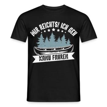 Kanu Kanufahrer Kanufahren - Männer T-Shirt - Schwarz - Vorne - AI Model Male 178 light (178cm)